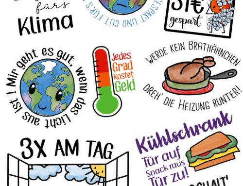 Nachhaltigkeit zum Aufkleben